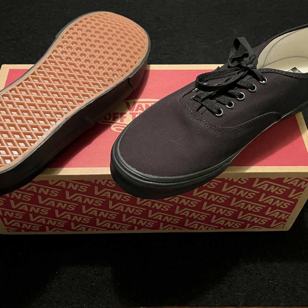 Vans Men's Black Canvas Sneakers